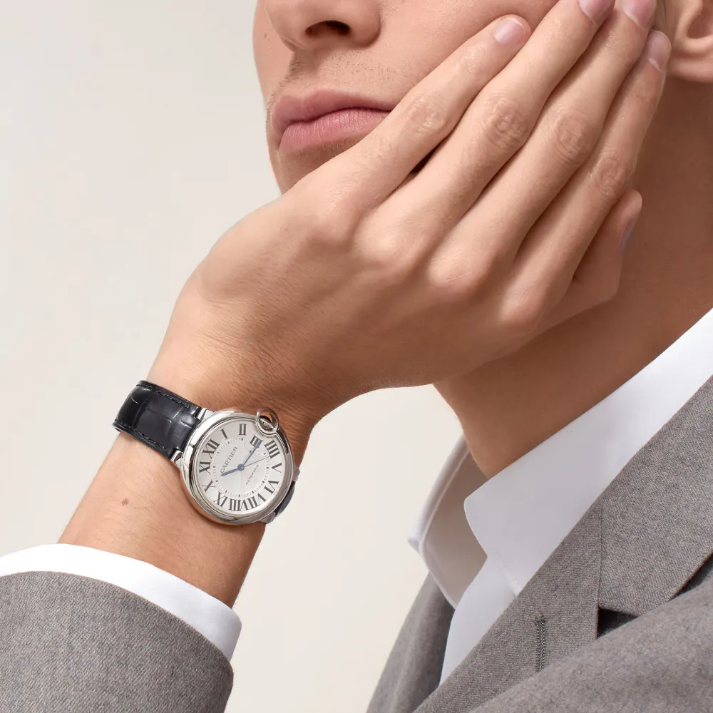 Cartier Ballon Bleu De Cartier Watch, 36mm, Mechanical Movement With Automatic Winding, Steel detail 2