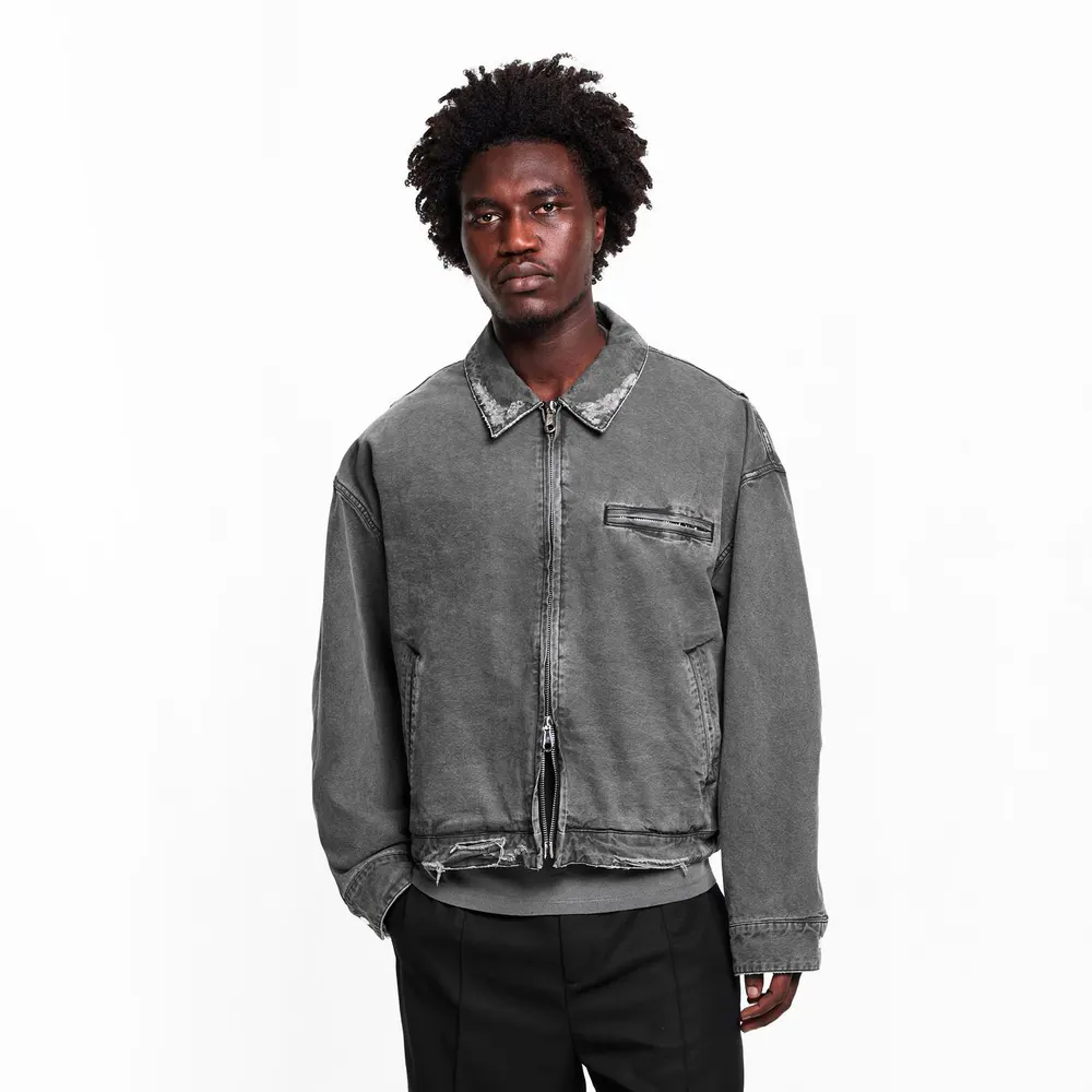 Cole Buxton Men's Inter Work Leather Jacket detail 3