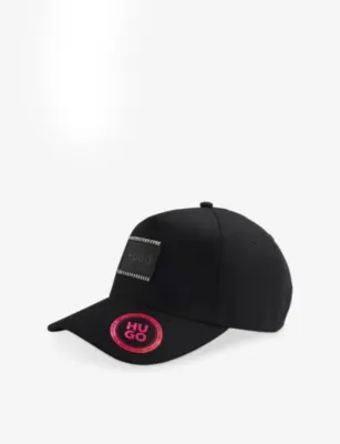 HUGO Brand-Patch Cotton Baseball Cap