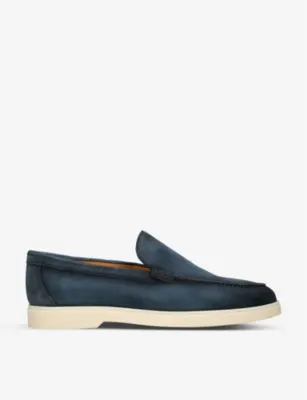 MAGNANNI Paraiso slip-on suede loafers - NAVY - EUR 42 / 8 UK MEN in NAVY – Mens | Loafers