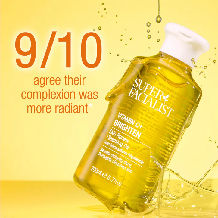Super Facialist Vitamin C+ Brighten Skin Renew Cleansing Oil 200ml detail 3