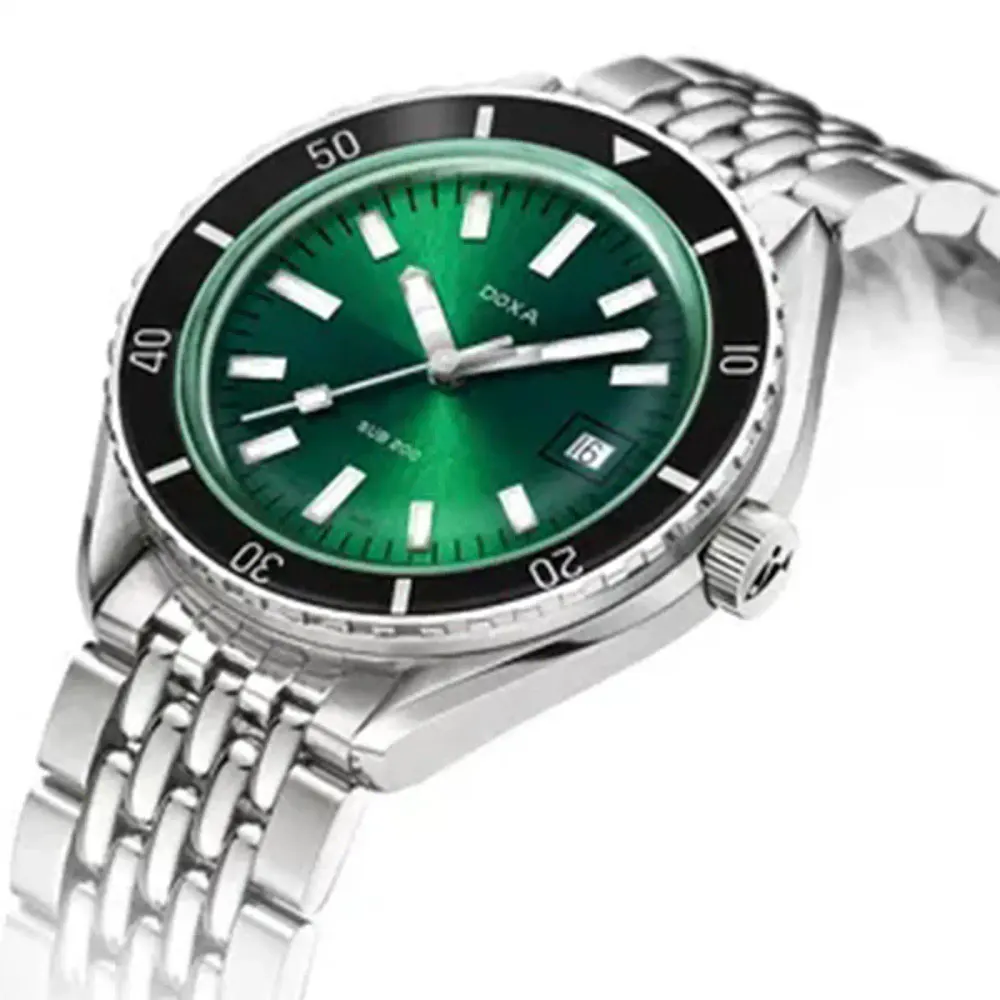 DOXA Sub 200 42mm Mens Watch Green Stainless Steel in Green, additional product view 2