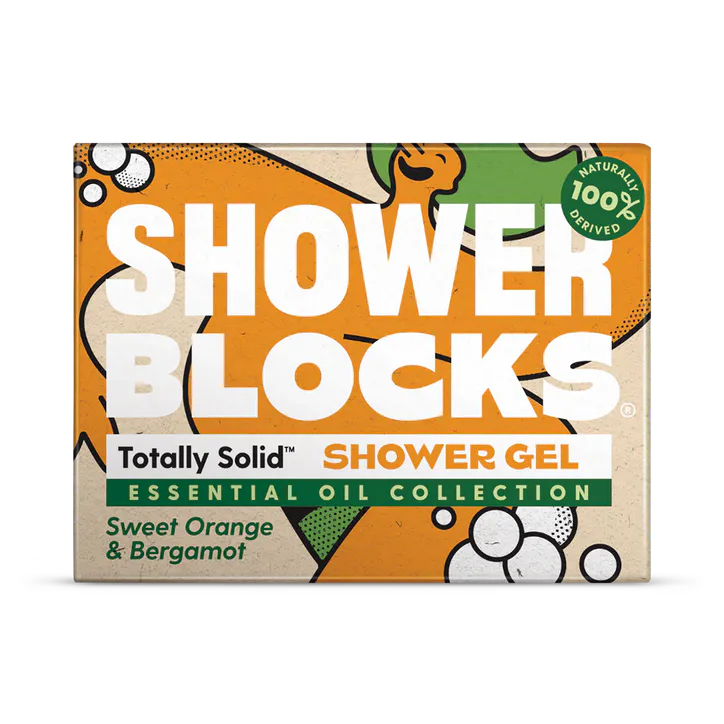 Shower Blocks Solid Shower Gel EO Range - Sweet Orange & Bergamot