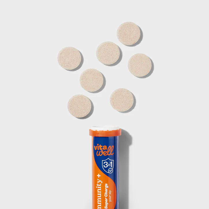 Vitawell Immunity Plus 3-IN-1 Formula Effervescent Orange detail 2