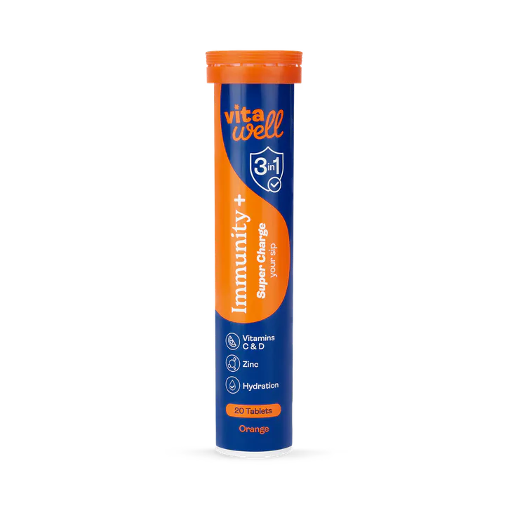 Vitawell Immunity Plus 3-IN-1 Formula Effervescent Orange