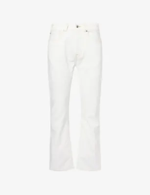 7 FOR ALL MANKIND Easy Straight-Leg Cotton Denim Jeans