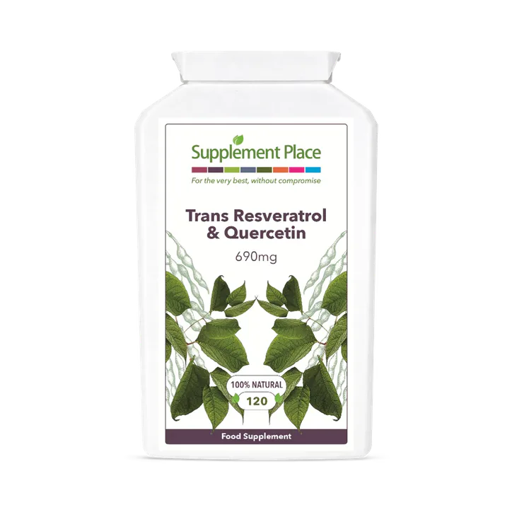 Supplement Place Trans Resveratrol + Quercetin 690mg | 120 Capsules
