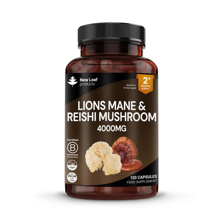 New Leaf Products Lions Mane & Reishi 120 Capsules