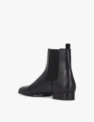 THE KOOPLES Almond-toe leather Chelsea boots - 3 in BLACK, additional product view 2