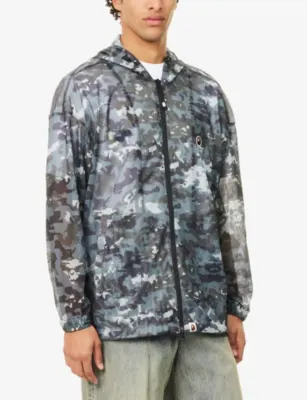 A BATHING APE Multi-Pixel Camo-Print Mesh Hoody detail 3