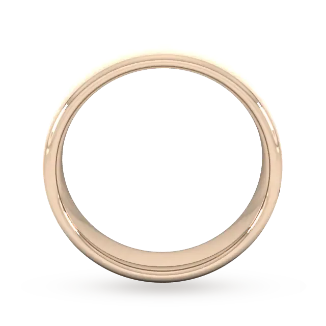 For Him 6mm Flat Court Heavy Diagonal Matt Finish Wedding Ring In 18 Carat Yellow Gold detail 3