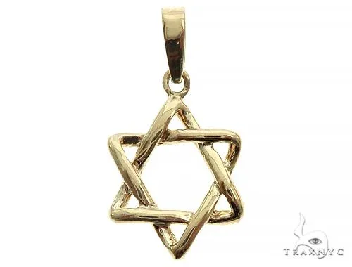 RINA - For Him FACTORY 14K Gold David Star Pendant 65940 in Rose Gold – Pendant