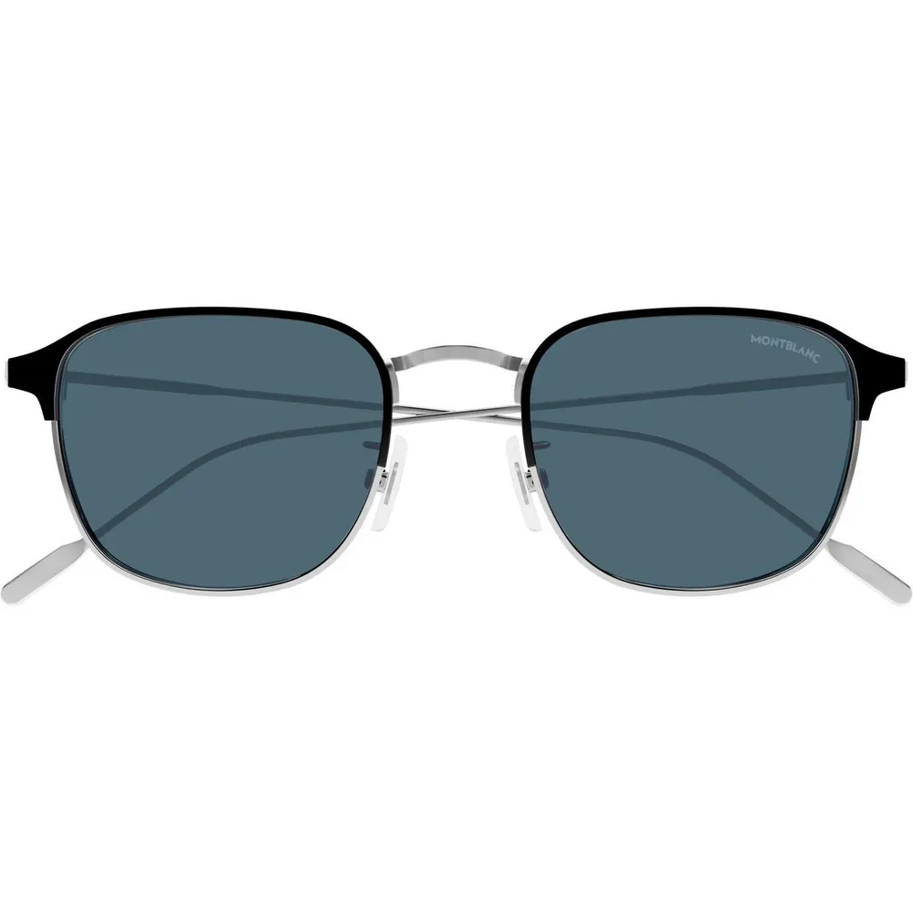Montblanc Montblanc Mens MB0189S Metal and Acetate Full Rim Round Sunglasses detail 2