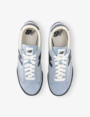 NEW BALANCE Gator Run Suede and Mesh Trainers - 11 in LIGHT ARTIC GREY, additional product view 2