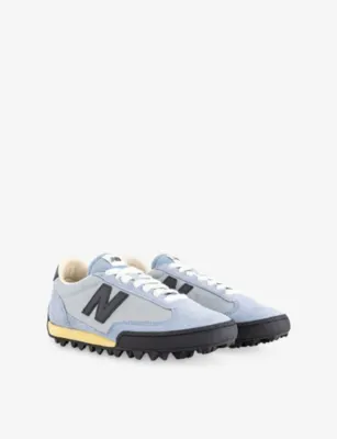 NEW BALANCE Gator Run Suede and Mesh Trainers - 11 in LIGHT ARTIC GREY, additional product view 3