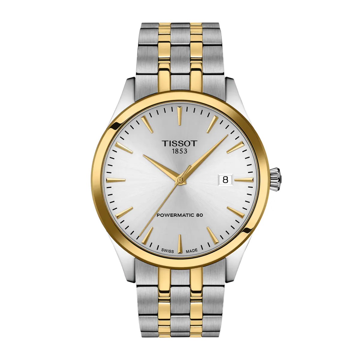 Tissot Classic Dream 40mm Silver & Yellow Gold Mens Watch