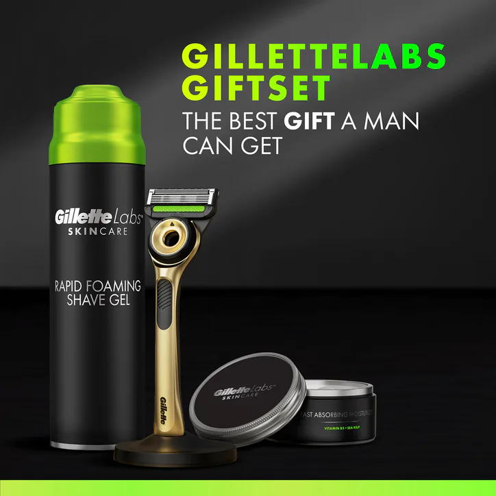 Gillette GilletteLabs With Exfoliating Bar Razor, Champion Gold Edition detail 3