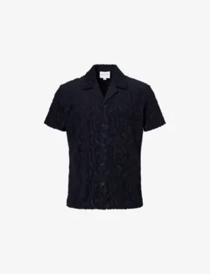 RAITH Fausto Flocked Cotton-Blend Top