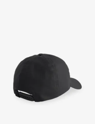 RICK OWENS Brand-Embroidered Panelled Stretch-Cotton Baseball Cap - L detail 3