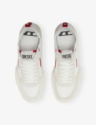 DIESEL S-Pagodha Leather and Woven Low-Top Trainers - EUR 44 / 10 UK MEN in HA672, additional product view 3