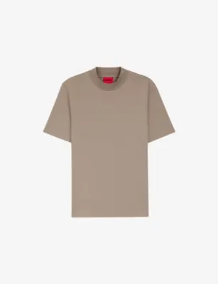 HUGO Short-Sleeved Crewneck Cotton-Jersey T-Shirt