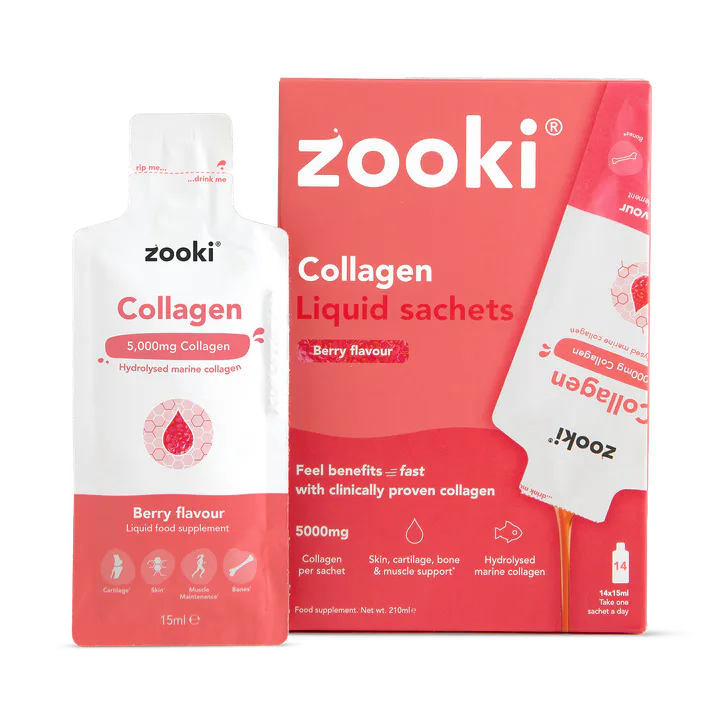 Zooki Marine Collagen 5,000mg Berry Flavour 14 Sachets