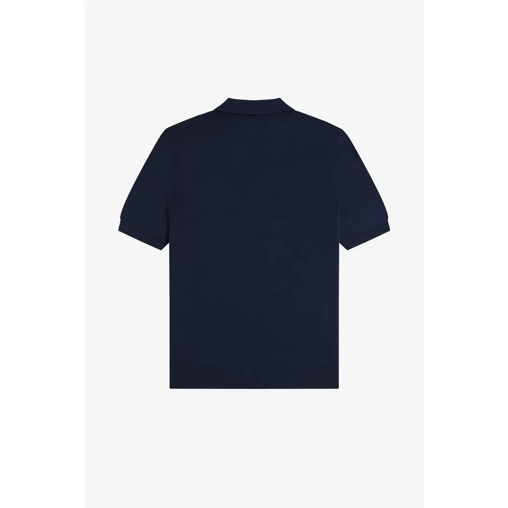 Fred Perry Men's Vertical Stripe Zipped Short-Sleeve Polo Shirt detail 2