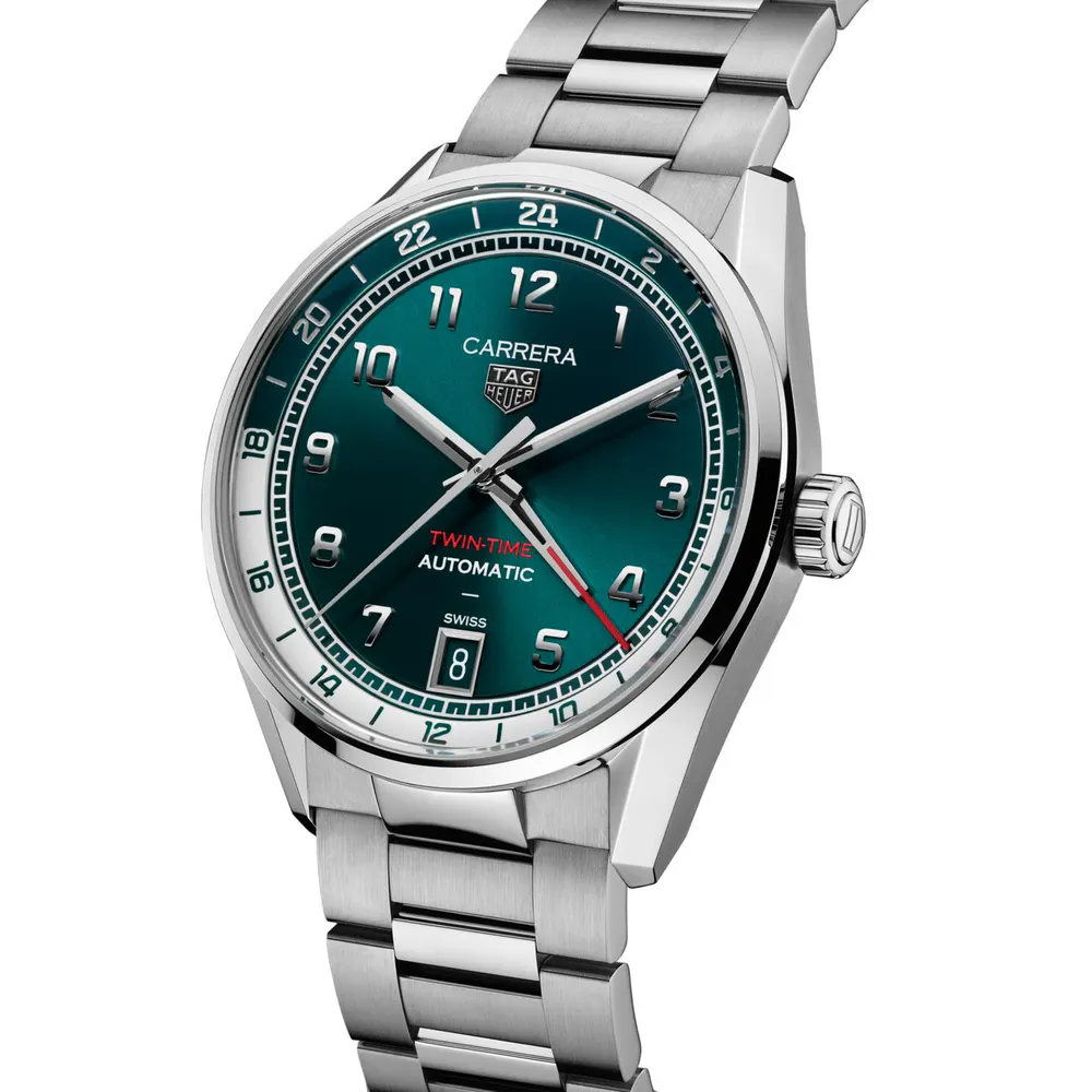 TAG Heuer Carrera Date 41mm Mens Watch Green in Green, additional product view 2