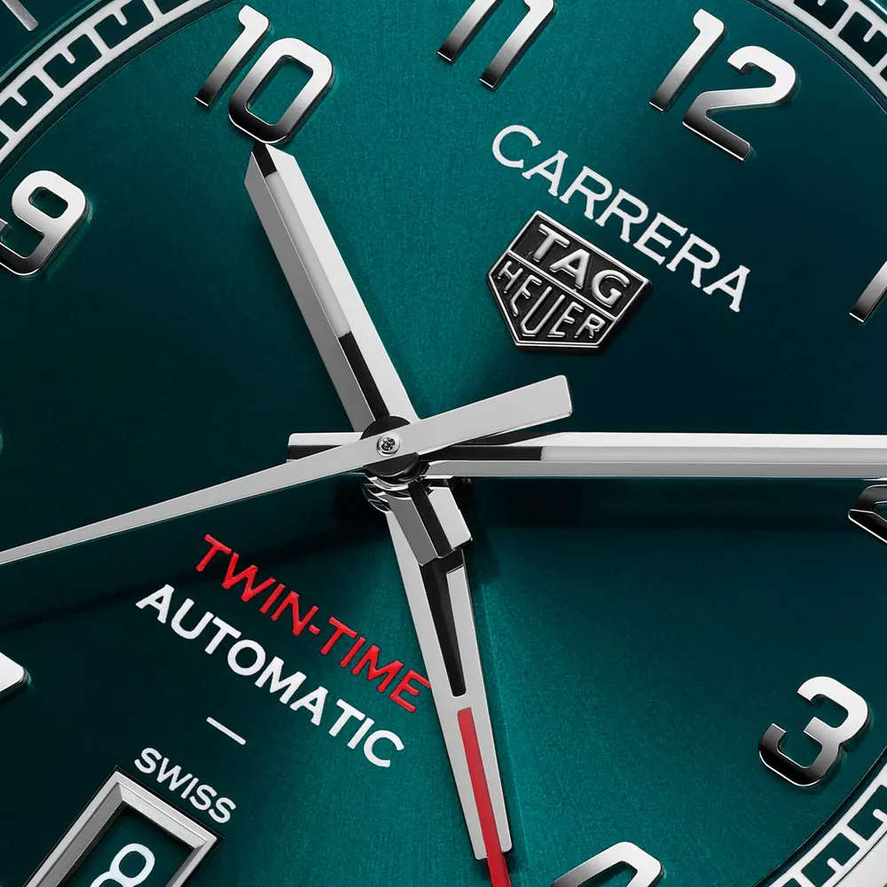 TAG Heuer Carrera Date 41mm Mens Watch Green in Green, additional product view 3