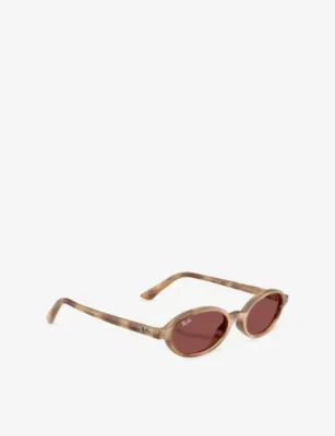 RAY-BAN RB4472 Oval-Frame Injected Sunglasses detail 3