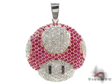 RINA - For Him CUSTOM Custom Jewelry - Super Mushroom Diamond Pendant 20122 in Rose Gold – Bracelet