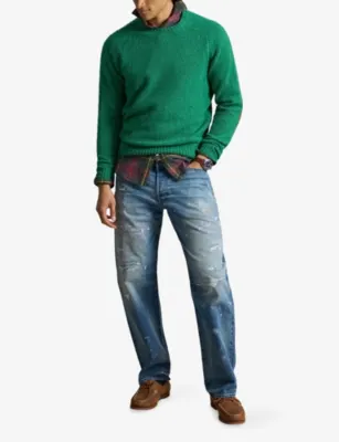 POLO RALPH LAUREN Elbow-Patch Wool And Cashmere Jumper detail 2
