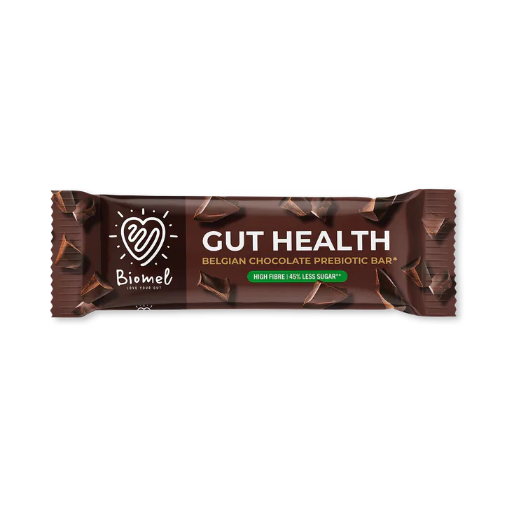 Biomel Gut Health Prebiotic Bar Belgian Chocolate 45 g