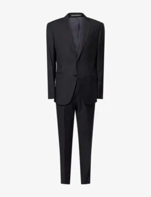 EMPORIO ARMANI Single-Breasted Notch-Lapel Wool Suit - 42R