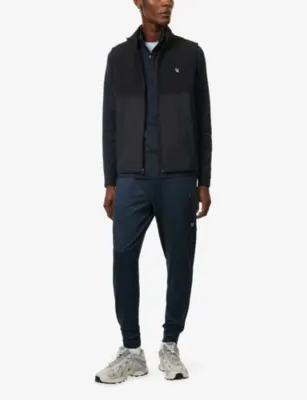 VUORI Sunday Element Logo-Print Woven Vest detail 2