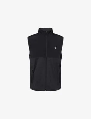 VUORI Sunday Element Logo-Print Woven Vest