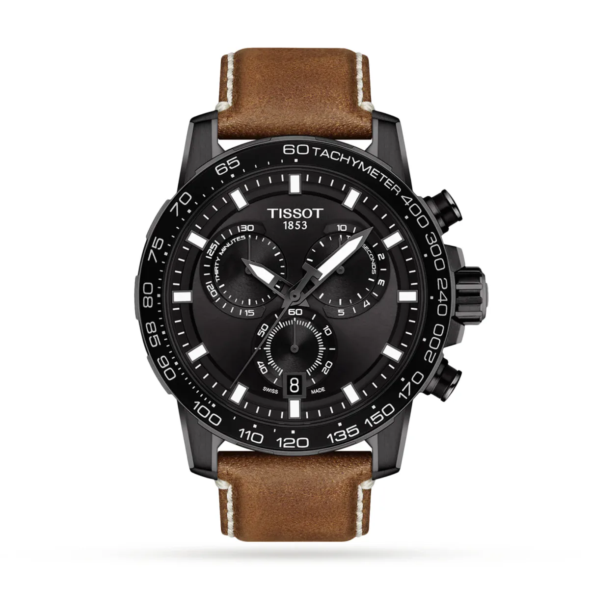 Tissot Supersport Chronograph 45.5mm Mens Watch Black