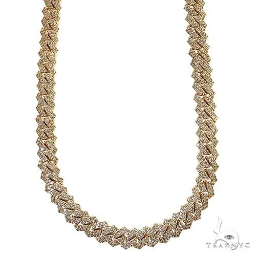 AHMED - MOON JEWELRY Miami Cuban Diamond Chain 69077 in Rose – Chain