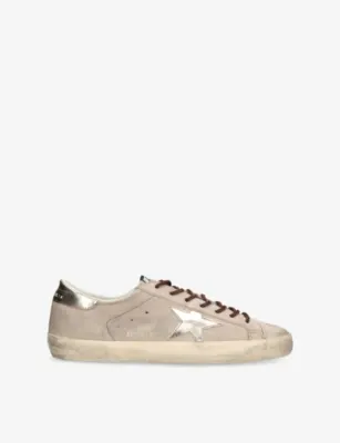 GOLDEN GOOSE Super Star 15647 Suede Trainers - EUR 40 / 6 UK MEN in BEIGE OTH – Mens | Trainers | Lace up trainers