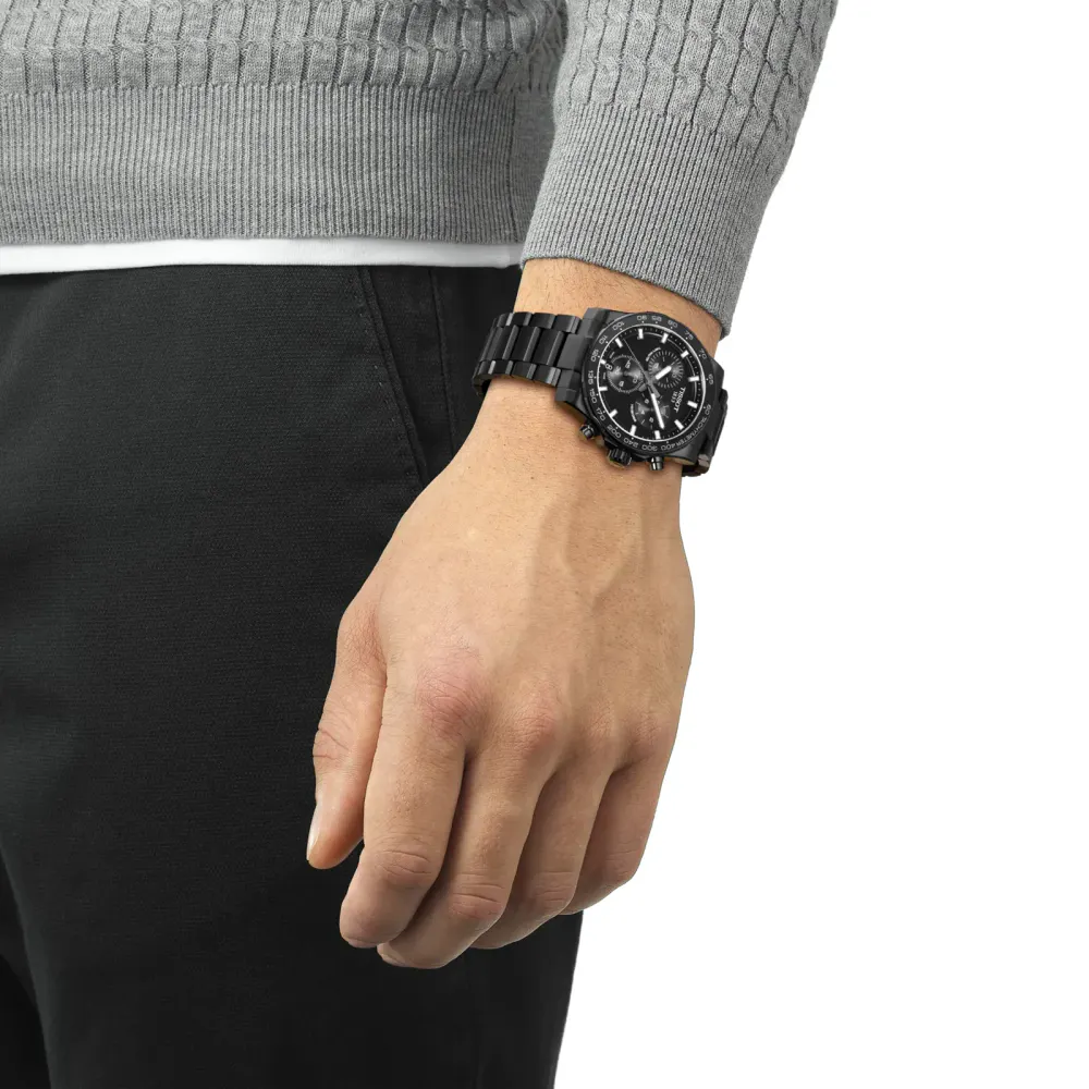 Tissot Supersport Chrono 42mm Mens Watch Black PVD in Black, additional product view 2
