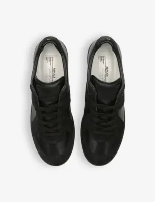MAISON MARGIELA Replica panelled leather low-top trainers - EUR 46 / 12 UK MEN detail 2