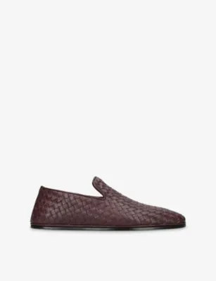 BOTTEGA VENETA Intrecciato Leather Loafers - EUR 42.5 / 8.5 UK MEN
