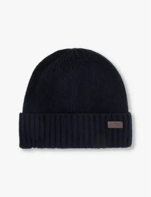 BARBOUR Carlton woven-knit beanie