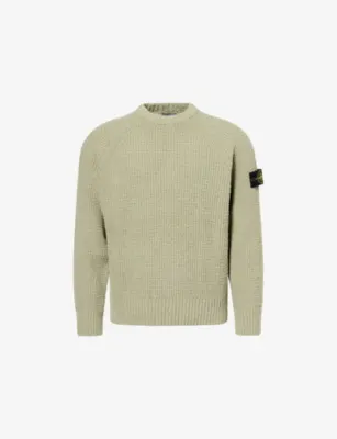 STONE ISLAND Compass-Badge Full Rib Cotton Boucle Jumper