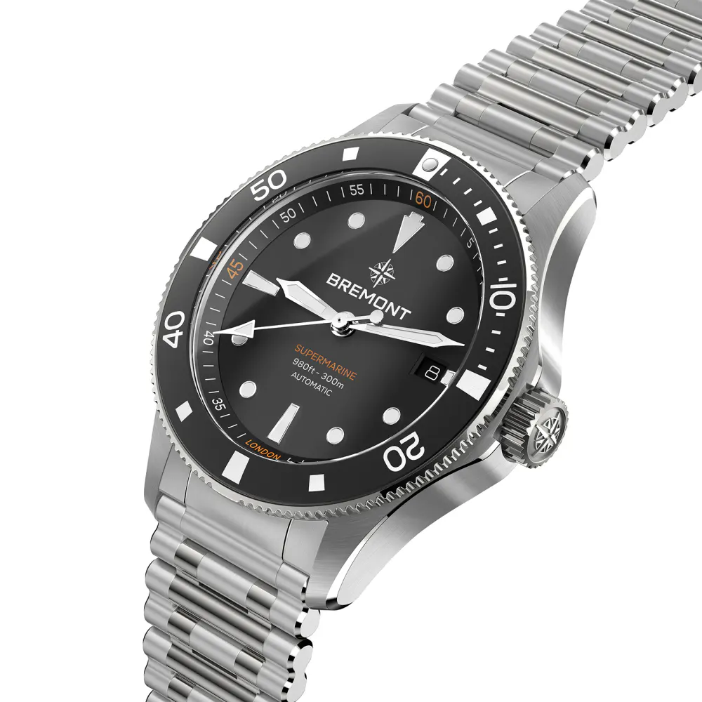 Bremont Supermarine 300M Date 40mm Mens Watch Black in Black, additional product view 2