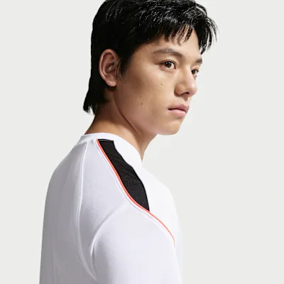 Nike Strike Men's Dri-FIT Short-Sleeve Football Top - White/Black/Hot Punch/Hot Punch