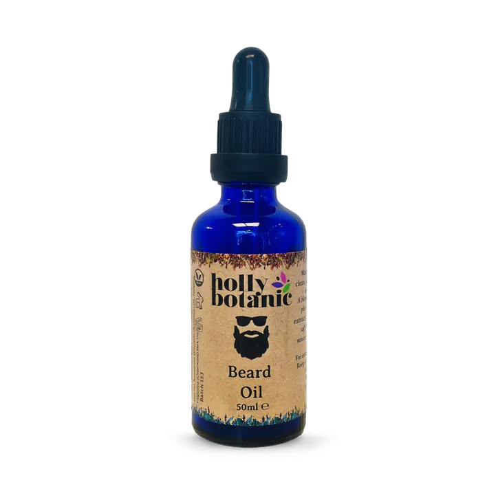 Holly Botanic Beard Oil | Natural, Vegan, Cruelty-Free | 50ml