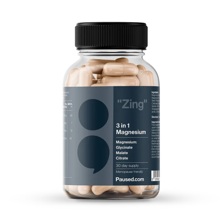 Paused Magnesium 3 In 1 Complex 225mg 60 Capsules