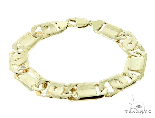 JALGAS - ASTOURIAN 14K Yellow Gold Tiger Eye Bracelet 9.5 Inches 14mm 56548 in Rose – Bracelet