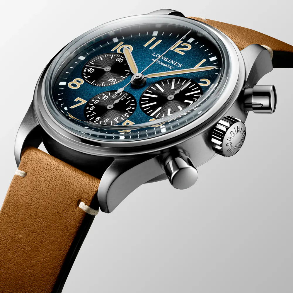 Longines Avigation BigEye 41mm Mens Watch in Blue, additional product view 2